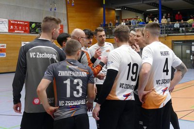 Trainer Rico Fritzsch muss die Zschopauer Regionalliga-Volleyballer diesmal auf ein Schicksalsspiel einschwören.