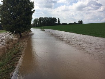 Ein heftiges Unwetter bildete sich am Mittwochnachmittag und zog über den Landkreis Mittelsachsen hinweg.