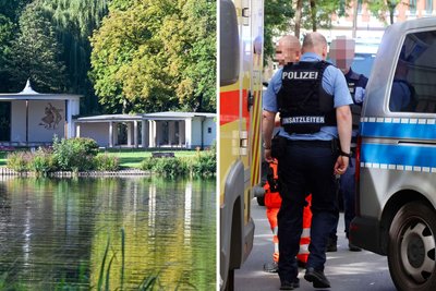 Mehrere Einsatzfahrzeuge der Polizei und der Rettungsdienst fuhren damals zur Schloßteichinsel. Ein 27-Jähriger mit palästinensischen Wurzeln kam ins Krankenhaus.