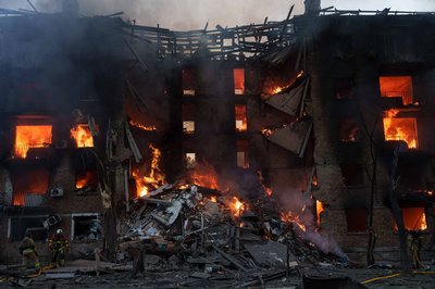 Russland spricht von einem Vergeltungsschlag für die ukrainischen Angriffe auf zivile Infrastruktur.