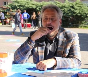 Sogar Zschopaus Oberbürgermeister Arne Sigmund nahm an der Typisierungsaktion teil. 