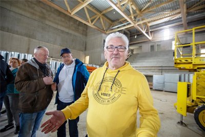Die Halle wird der Kracher - sagt Bodo Bauer, der einen der raren Plätze für die Baustellenführungen ergattern konnte. Der Plauener freut sich schon auf den ersten Besuch.