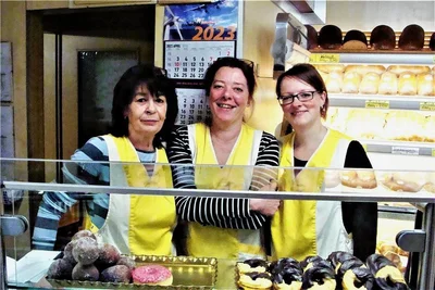 Im Laden der Landbäckerei Troll waren Silke Seifert, Heike Schreckenbach und Sandra Hofmann die Verkäuferinnen.
