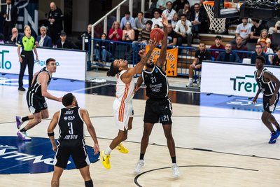 Kevin Yebo im Spiel der Niners in Trento.