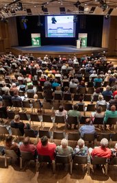 Durchaus gut besucht war die Veranstaltung mit Sachsens Finanzminister zur Grundsteuerreform. 