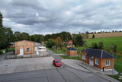 Alle drei Gebäude wurden wieder originalgetreu hergestellt.