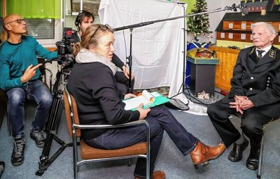 Für die Arte-Dokumentation hat Produzentin Sabine Hanke den 92-jährigen Günter Höllein befragt, der bei der Wismut Obersteiger war.