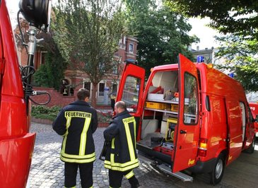 In der roten Backsteinvilla an der unteren Weinkellerstraße ist es zu einem Wasserrohrbruch gekommen.