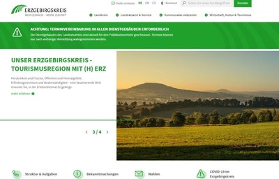 Die Homepage ist überarbeitet worden. 