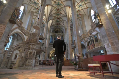 Saxophonklänge im Angesicht der Silbermann-Orgel.