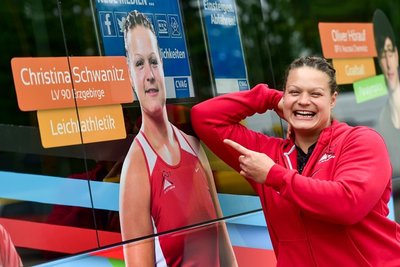 Kugelstoßerin Christina Schwanitz