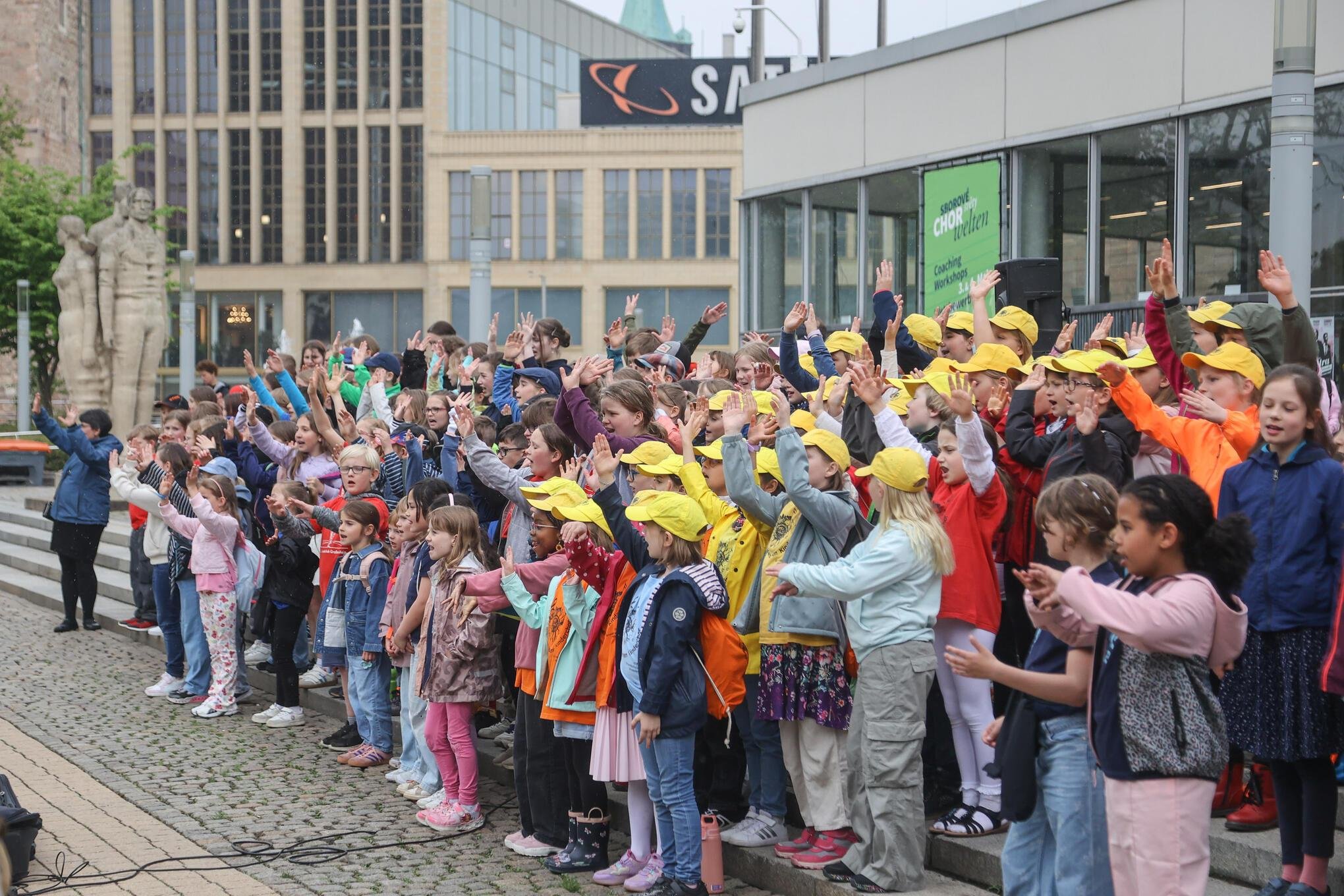 chemnitz mit kindern bei regen