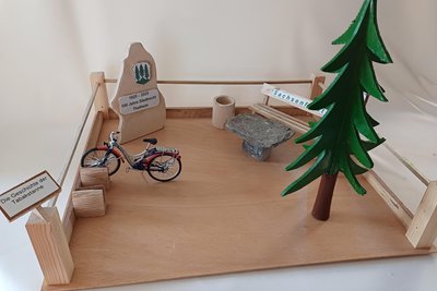 Dieses Modell entstand im Vorfeld der Arbeitseinsätze.