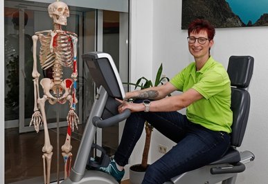 Heike Storch will in den neuen Physiotherapieräumen in der Stadtpassage in Hohenstein-Ernstthal für Bewegung sorgen. 