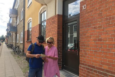 Im Haus Mariagatan 10 wohnte Kurt Wallander in Romanen von Henning Mankell, hier Ann-Marie und Börjec Svensson aus Ronneby in der schwedischen Provinz Blekinge.