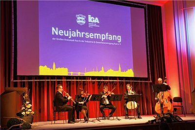 Einen Neujahrsempfang der Stadt Aue-Bad Schlema wird es 2023 - anders als in den Vorjahren - nicht geben.
