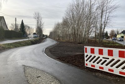 Kurz vor der Ziellinie: Der Kohlebahnradweg zwischen Lugau und Oelsnitz.