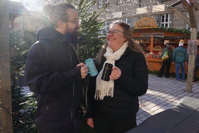 Johannes Lauke aus Chemnitz und Monique Voigt aus Thalheim haben sich eine ausgeklügelte Sparstrategie überlegt.