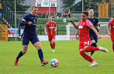 Lukas Stagge erzielte in Lichtenberg das 1:0 für den Chemnitzer FC. 