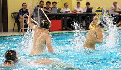 Max Beuchert nimmt Maß. Die Plauener Wasserballer feierten auch im zweiten Saisonspiel einen Sieg.