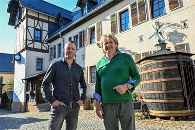 Braugut-Eigentümer Romjanko Peev (rechts) und Geschäftsführer Michael Mann.