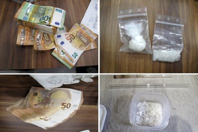 Dicke Geldbündel und Drogentüten wurden entdeckt. 