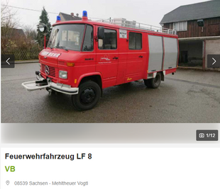 Einst rückte mit dem Fahrzeug die Rodauer Feuerwehr aus. Nun wird für den LF 8, Baujahr 1981, ein neuer Eigentümer gesucht.