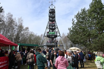 Ziel der Glück-auf-Wanderung war der Glück-auf-Turm.