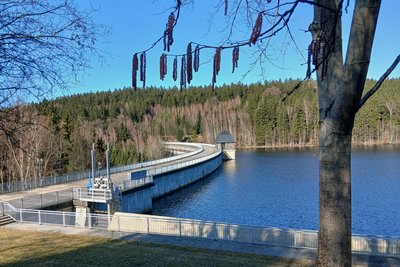 Für ein trockenes Jahr sind die Staugewässer gut gewappnet. Insbesondere die Trinkwassertalsperren – wie hier Werda – haben im Februar ihr Stauziel erreicht.