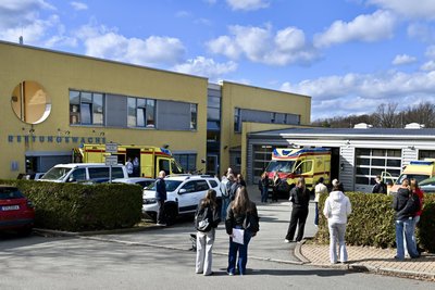Die Rettungswache Lugau hatte die Türen geöffnet.