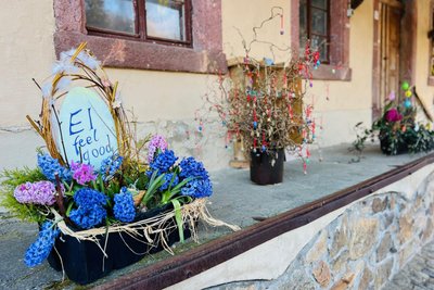 Das Areal der alten Mühle in Wolkenburg wurde ebenfalls dekoriert.