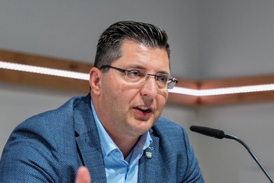 Landrat Thomas Hennig (CDU) stellte sich den Fragen der Bürger.