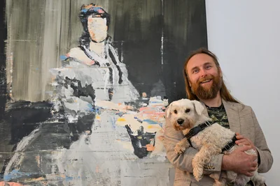 Lars Teichmann Burgstädt bezieht sich in seinen Kunstwerken zumeist auf Protagonisten früherer Epochen.