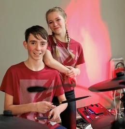 Kiara Bacher und Jaron Kaden gehörten zu den Teilnehmern des Musical-Camps.