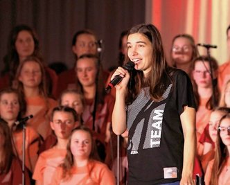 Teamleiterin Rebekka Reinecke bedankte sich beim Publikum.