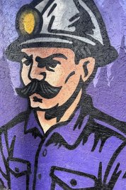 Ein besonderes Detail ist der Wismut-Kumpel.