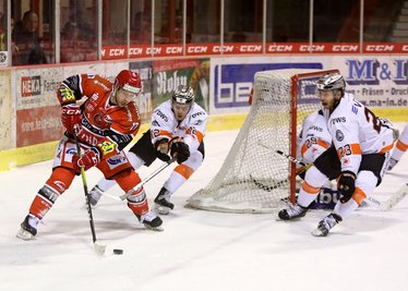 Alexander Wideman (l.) traf zum zwischenzeitlichen 1:1-Ausgleich.