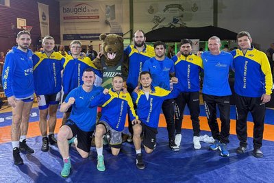 Das Germania-Team nach dem 15:11-Sieg zum Rückrundenauftakt bei Johannis Nürnberg.