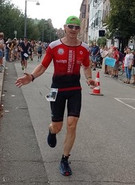 Mike Kändler auf der Laufstrecke im Kopenhagener Zentrum.