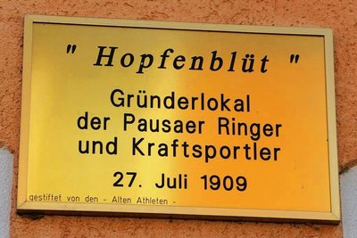 In der damaligen „Hopfenblüt“ gründeten die Ringer 1909 ihre Vereinigung.