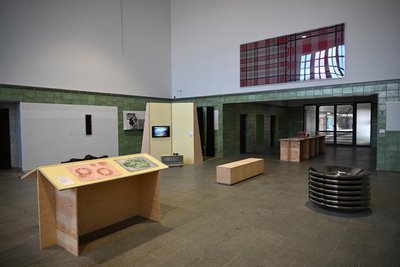 Blick in den Kunstbahnhof Flöha.