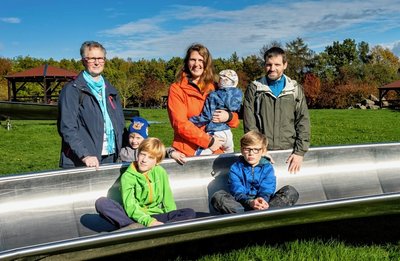 Familie Neumann war zum zweiten Mal im Sonnenlandpark Lichtenau zu Gast. 