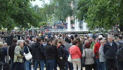 Trotz zeitweisen Regens war die Innenstadt zur "Fête de la Musique" im vergangenen Jahr gut besucht.