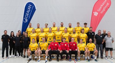 Sie sollen es richten: Das Team des SV 04 Oberlosa vor dem Start der neuen Saison in der Mitteldeutschen Handball-Oberliga. 
