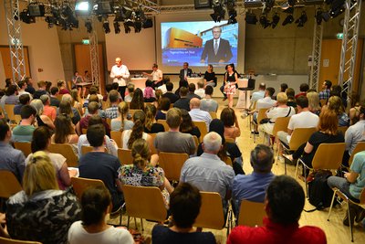 "Tagesschau on Tour" an der Hochschule Mittweida.