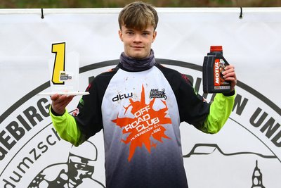 Der Zschopauer Moritz Engelmann vom ORC Hilmersdorf sicherte sich in der Klasse bis 125 ccm den Sieg.