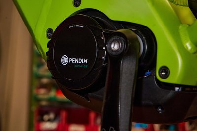Detailaufnahme von dem Mittelmotor der Firma Pednix.