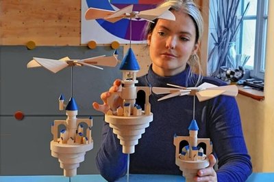 Die von Gestalterin Emma Brix (Foto) entworfenen und in der Firma Emil Schalling produzierten Luftschlösser wurden im Wettbewerb Tradition und Form ausgezeichnet.