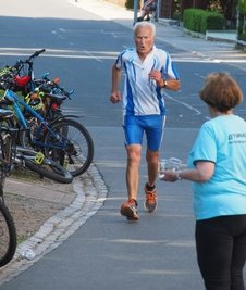 Mit 81 Jahren der älteste Teilnehmer: Klaus Eberlein aus Großhartmannsdorf.