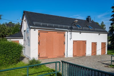 Das alte Gerätehaus in Beutha hat bald ausgedient.